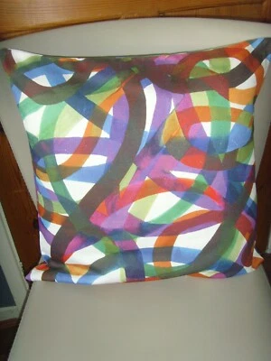 MADE IN HARLEQUIN RHYTHM  ANSTRACT PRINT  CUSHION COVER 16in PAD  MULTI - Image 1 of 2