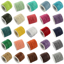100yards/roll Waxed Cotton Thread DIY Crafting Cords Jewelry Beading String 1mm