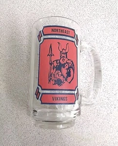 VINTAGE NORTHEAST HIGH SCHOOL VIKINGS FLORIDA DRINKING MUG STEIN CUP - Picture 1 of 9
