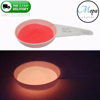 Pink Neon Glow in the Dark Pigment Powder for Paint,Nail,Art,Crafts,Acrylic - Image 1 of 3