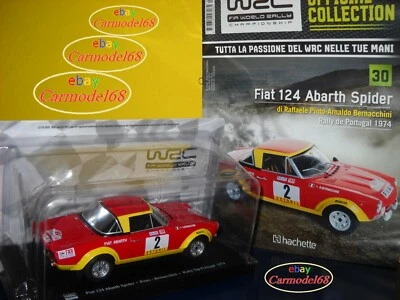 Fiat 124 Abarth Spider Rally Portugal 1974 Pinto Bernacchini WRC COLLECTION 1:24 - Immagine 1 di 4