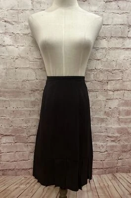 Falda Grace Elements Mujer 8 Negra Plisada Dobladillo Peplum Hasta la Rodilla NUEVA CLÁSICA Foto 1 de 2