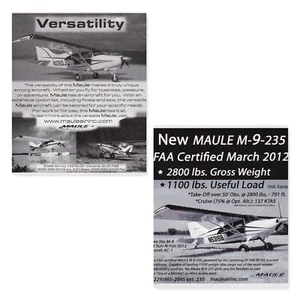 Two Maule Aircraft ads 2/4/2024b - Picture 1 of 1
