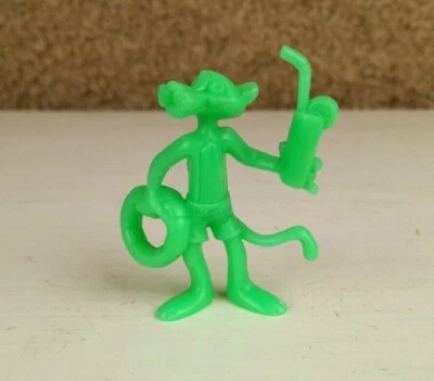 Vintage PINK PANTHER (Green) 2.25" United Artists YOLANDA Mini PVC Figurine 1995 - Image 1 of 4