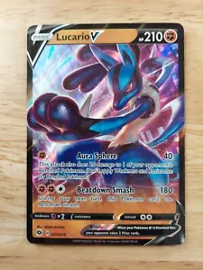 Lucario V 027/073 Champions Path NM Ultra Rare Pokemon Card - Picture 1 of 2