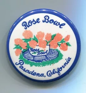 Vintage Rose Bowl Pasadena California - 1 3/4" Pin - Picture 1 of 2
