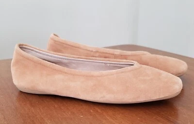 Zapatos planos de ballet de gamuza Corso Como Trishina tostados 6 M Foto 1 de 4