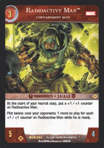 VS System: Radioactive Man, Containment Suit [Played] Marvel Universe TCG CCG Cl - Image 1 of 1