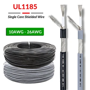 Cable de cable blindado de un solo núcleo UL1185 PVC estañado cobre cable de audio cable de señal - Imagen 1 de 8
