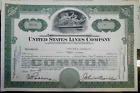 1948 Paper Stock Certificate United States Lines Railroad Company Rr Scripophily