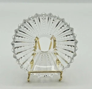 Replacement Crystal Chandelier Bobeche 4" Diameter 23mm Center Hole -9078/2 - Picture 1 of 5