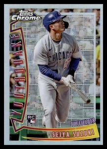 2022 Topps Chrome SONIC SEIYA SUZUKI YOUTHQUAKE CUBS RC YQ-21 - Picture 1 of 2