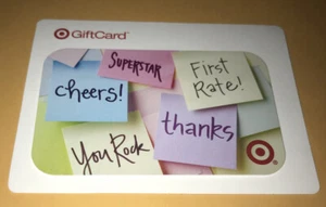 2008 TARGET POST IT NOTES GIFT CARD YOU ROCK SUPERSTAR NO VALUE COLLECTIBLE NEW - Picture 1 of 1