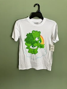 Carebear pot of gold white T-shirt green bear cotton XS adult - Picture 1 of 3