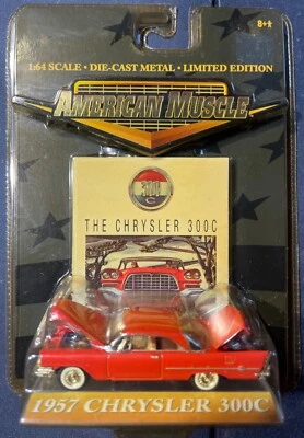 American Muscle 1957 Chrysler 300C Red 1/64 NEW Model - Image 1 of 2