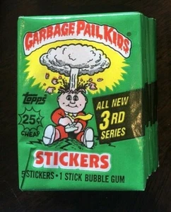 Garbage Pail Kids cards 3rd series 3 Unopened wax pack OS3 YOU GET 1 PACK NEW - Picture 1 of 3