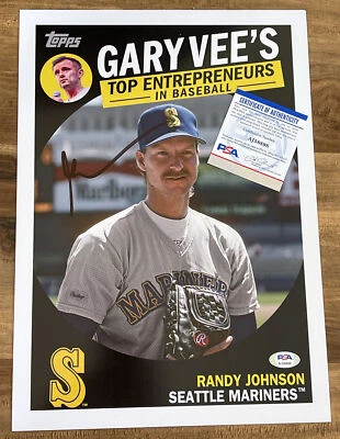 2019 Topps Top Entrepreneurs Signed Gary Vaynerchuk Vee Auto Randy 10x14 PSA COA - Image 1 of 4