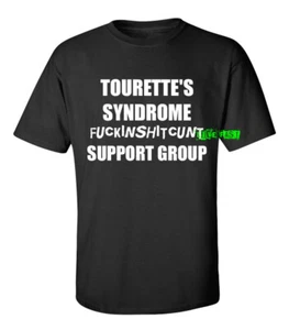 CAMISETA DEL SÍNDROME DE TOURETTE F#CKINSH#TC#NT GRUPO DE APOYO motociclista humor crudo - Imagen 1 de 2