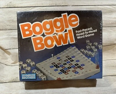 Vtg 80's Parker Brothers Boggle Bowl Word Building Board Game New in Shrink Wrap - Image 1 of 4