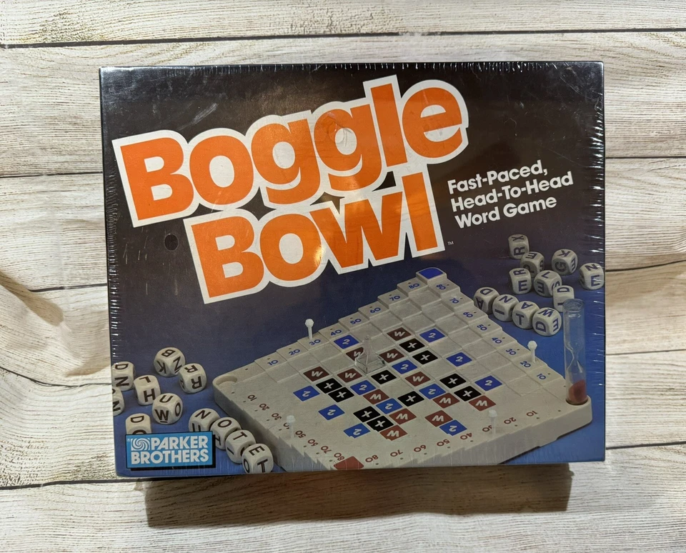 Vtg 80's Parker Brothers Boggle Bowl Word Building Board Game New in Shrink Wrap - Image 1 of 4