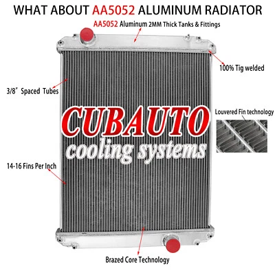 3 Row Radiator Fit Freightliner FL50 FL60 FL70 FL80 FL90 Truck BHTB7596 BHTB7597 Foto 1 de 4