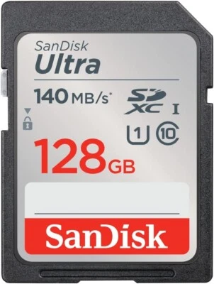 Scheda di Memoria SanDisk Ultra 128GB SDXC 140MB/s - Immagine 1 di 4