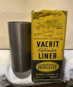 HEPOLITE VACRIT CYLINDER LINER - MADE IN ENGLAND FS 680 NF TRIUMPH - Picture 1 of 7