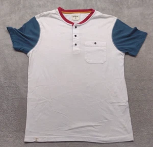 Captain Fin Multicolor Henley Surfing Pocket T Shirt Small - Picture 1 of 10