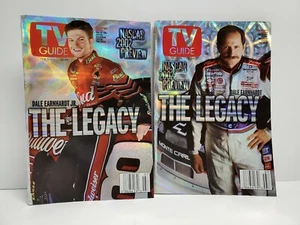 TV Guide 2002 Nascar Previews Dale Earnhardt Sr and Dale Earnhardt Jr. Mint - Picture 1 of 3