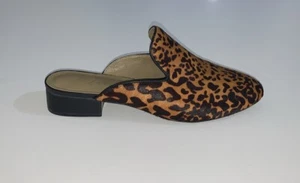 Matisse Women’s 8M Mules Lacy Tan Leopard Calf Hair Leather Animal Print - Picture 1 of 10