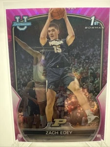 Zach Edey 2022-23 Bowman U 1st Pink Refractor SP Purdue - Grizzlies Rookie (RC) - Imagen 1 de 1