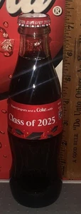 2025 SHARE A COKE & CONGRATS WITH THE CLASS OF 2025 8OZ GLASS COCA COLA BOTTLE - Picture 1 of 5