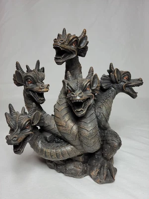 Elegant Expressions by Hosley 5-Headed Smoke Breathing Dragon Incense Burner - Image 1 of 4