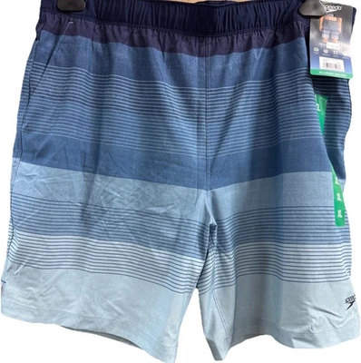 Speedo Herren Tech Volley Schwimmshorts M Gefüttert Upf 50 + Blau Stretch Koffer - Bild 1 von 4
