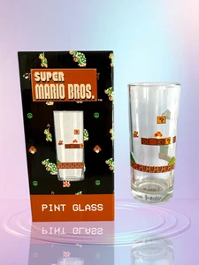 Nintendo Super Mario Bros. Brothers Pint Glass New in Box - Picture 1 of 3