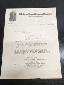VTG 1911 Billhead Masthead of The First National Bank of Elmore Minnesota - Picture 1 of 4