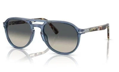 Очки солнцезащитные мужские Persol 0PO3235S 120271 55 мм прозрачные темно-синие/серые градиентные овальные - Изображение 1 из 4