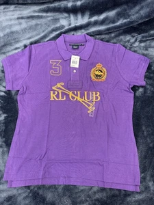 Ralph Lauren Sport Damen Kurzarm Big Pony Poloshirt Lila XL, RPO028114 - Bild 1 von 7
