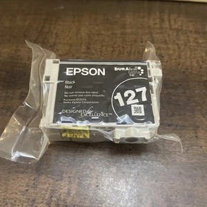 Epson 127 Black Ink Cartridge Sealed No Box - Afbeelding 1 van 4
