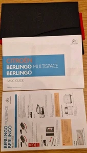 CITROEN BERLINGO VAN & MULTISPACE (2015 - 2018) BASIC HANDBOOK - OWNERS MANUAL. - Picture 1 of 5