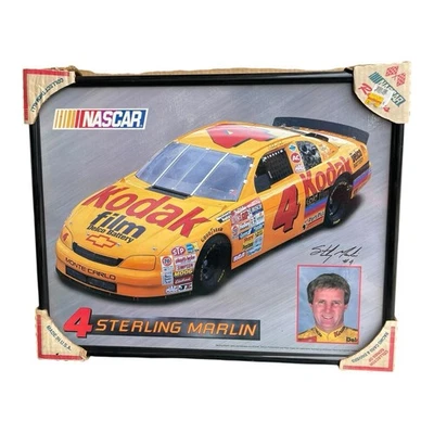 Плакат в рамке Sterling Marlin No4 20 x 16 дюймов NASCAR - Изображение 1 из 2