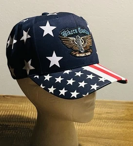 Vintage America Bikers Custom El Paso Texas USA Flag Cap 4th Of July Brand New - Picture 1 of 9