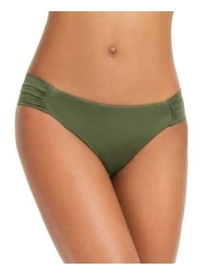 DKNY Women's Aqua Stretch Lined Bikini High Waisted Swimsuit Bottom M - Image 1 of 3