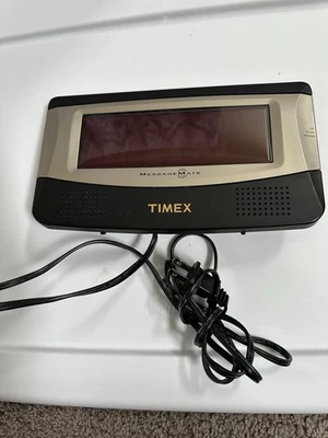 Timex  Alarm Clock Large Digital Display Message Mate Voicing Recording T1518 - Image 1 of 3