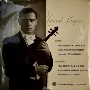 MOZART & PROKOFIEV: Violin Concertos-NM1956LP UK IMPORT LEONID KOGAN - Picture 1 of 1