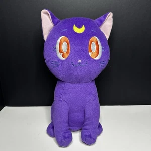 Peluche Sailor Moon Luna Gatto Gattino 14" Viola Peluche Giocattolo Idioti Intelligenti - Foto 1 di 7