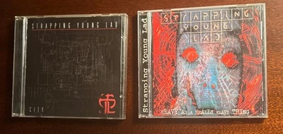 Heavy as a Really Heavy Thing + City by Strapping Young Lad - CD Lot RARE - Image 1 of 3