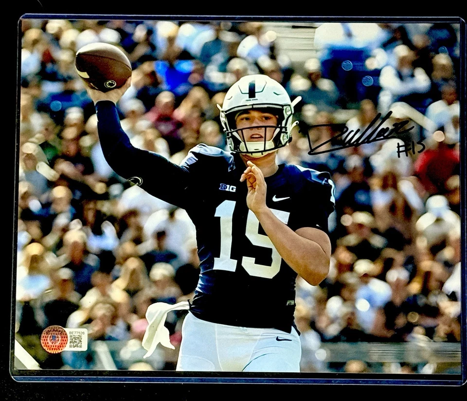 DREW ALLAR SIGNED PENN STATE NITTANY LIONS 8X10 PHOTO BECKETT COA - Image 1 of 1