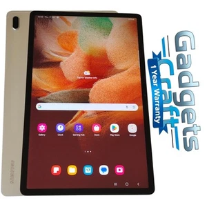 Samsung Galaxy Tab S7 FE 12.4" Wifi Tablet 64GB Silver  Excellent Condition - Picture 1 of 8