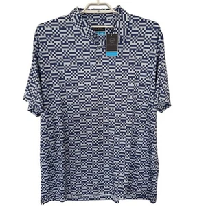 Etonic Men's Polo Golf Shirt Geometric Size 3XL XXXL Short Sleeve - Picture 1 of 7